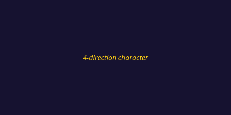 4-directional character sprite sheet