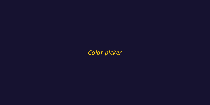 Color picker with Pico-8 palette loaded
