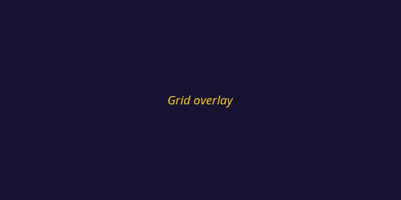 Grid overlay at different zoom levels
