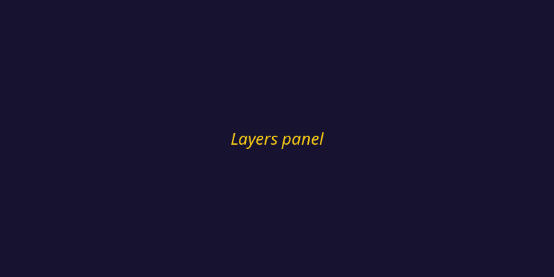 Layer panel showing multiple layers with visibility toggles