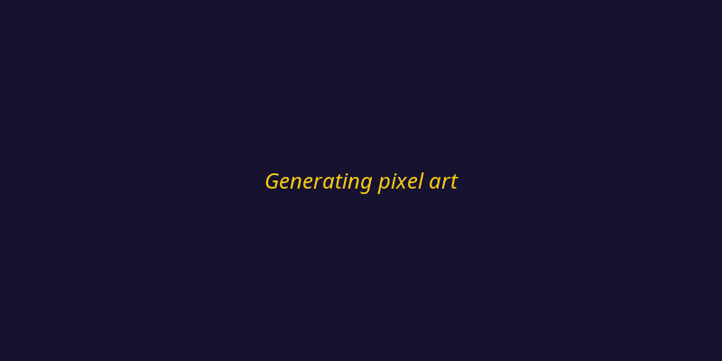 Generate your first pixel art sprite