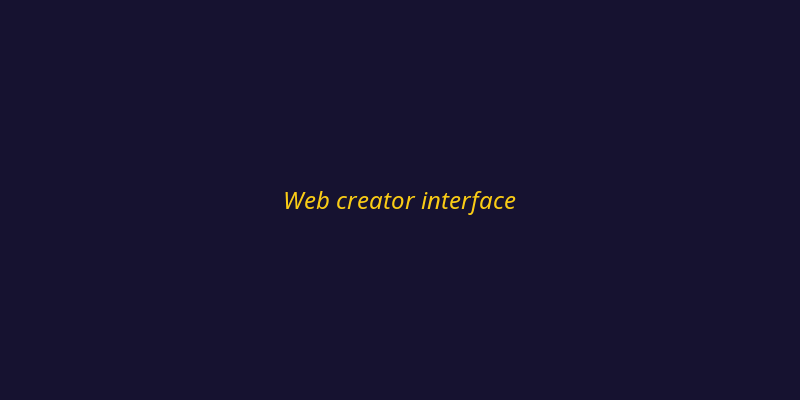 Web creator interface showing generation panel and results grid